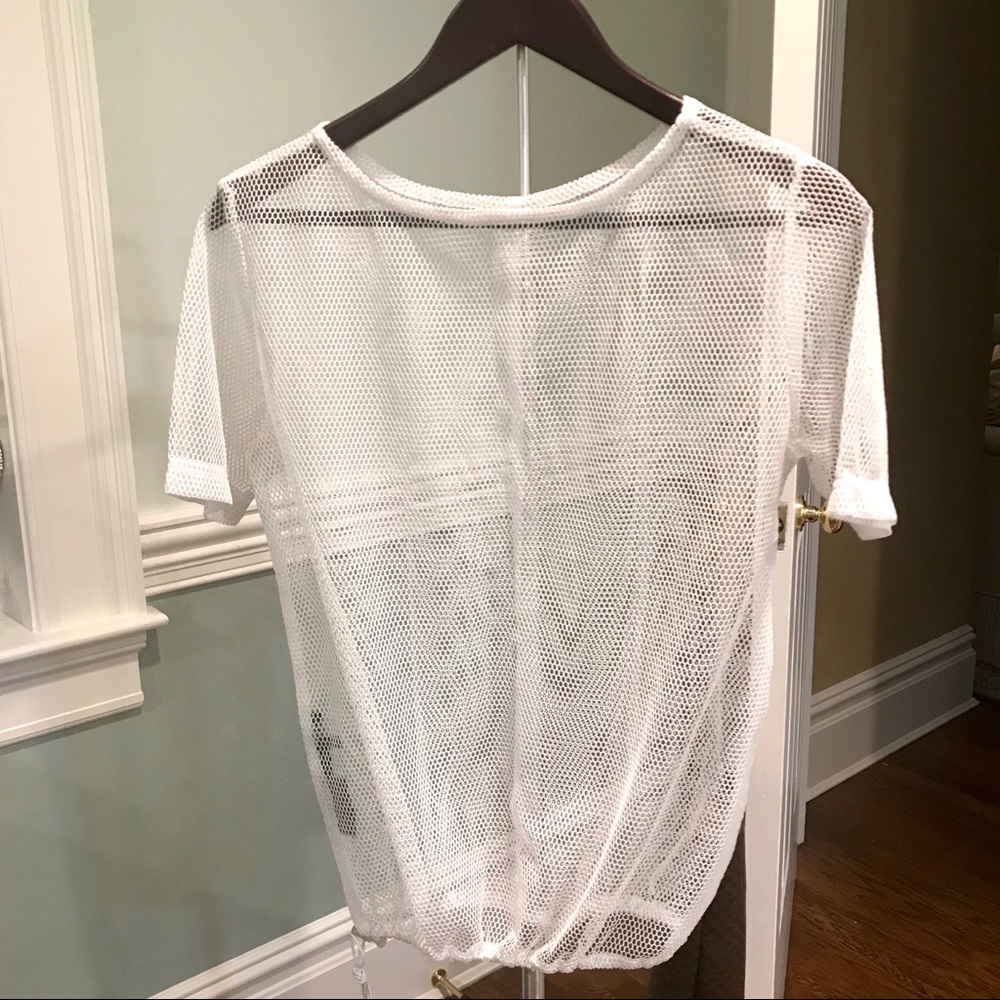 White Mesh Top 🌞 - Picture 2 of 4